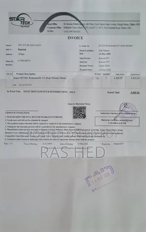র্যাপু এমটি৭৬০এল রিচার্জেবল ট্রাই-মোড ওয়্যারলেস মাউস