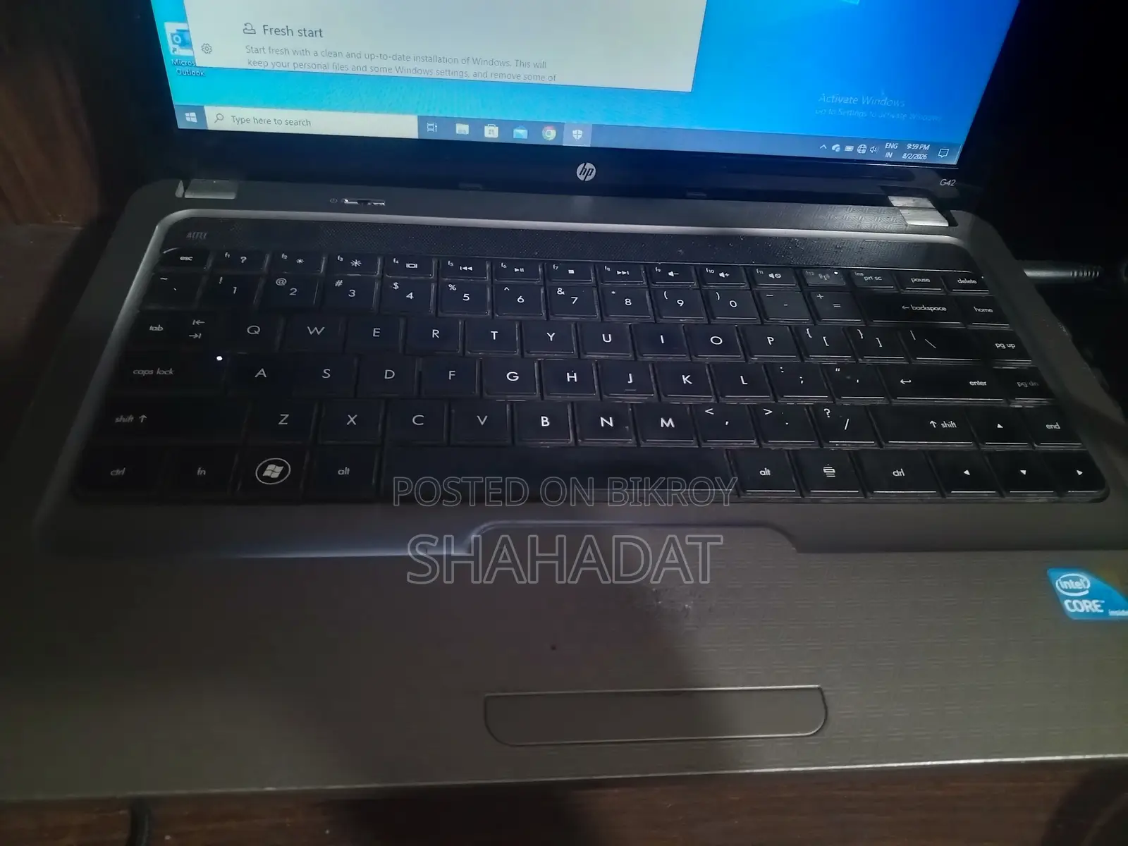 Laptop HP 4GB Intel Core i3 HDD 72GB