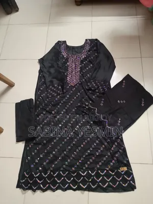 Brand New Unstitched Cotton Three Piece - Gorgeous Sequence Work