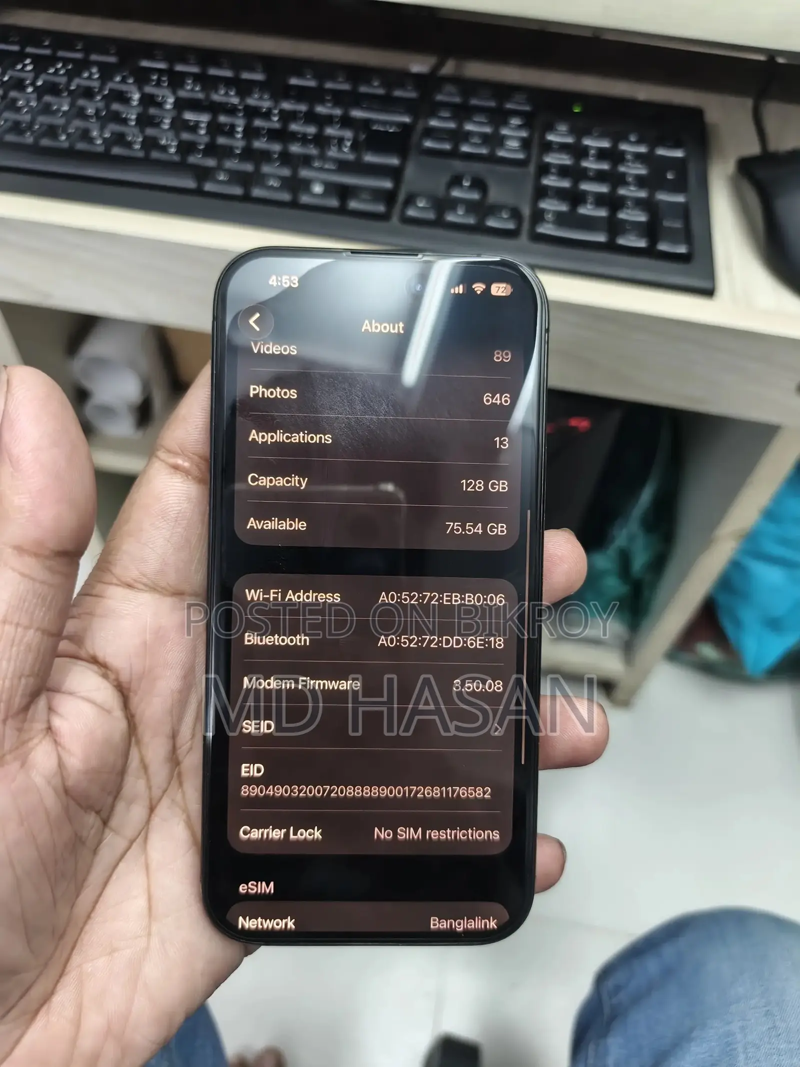 Apple iPhone 15 Pro 128 GB Black
