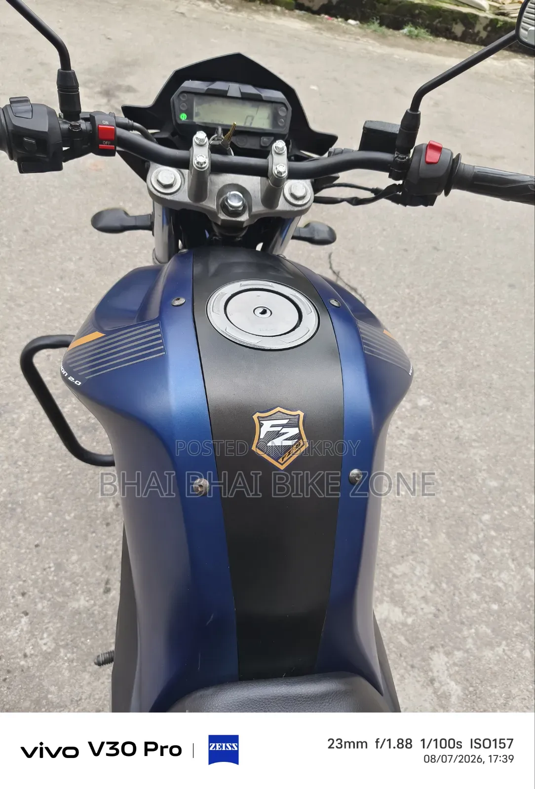 ইয়ামাহা এফজেডএস ভি২ ২০২৪ নীল