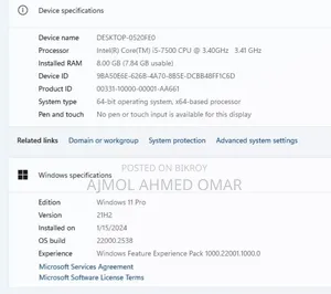 New Desktop Computer Acer Aspire C20-220 8GB Intel Core i5 SSD 256GB