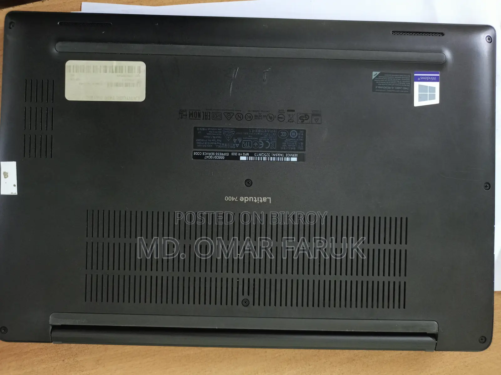 Laptop Dell Latitude 7400 8GB Intel Core i5 SSD 256GB