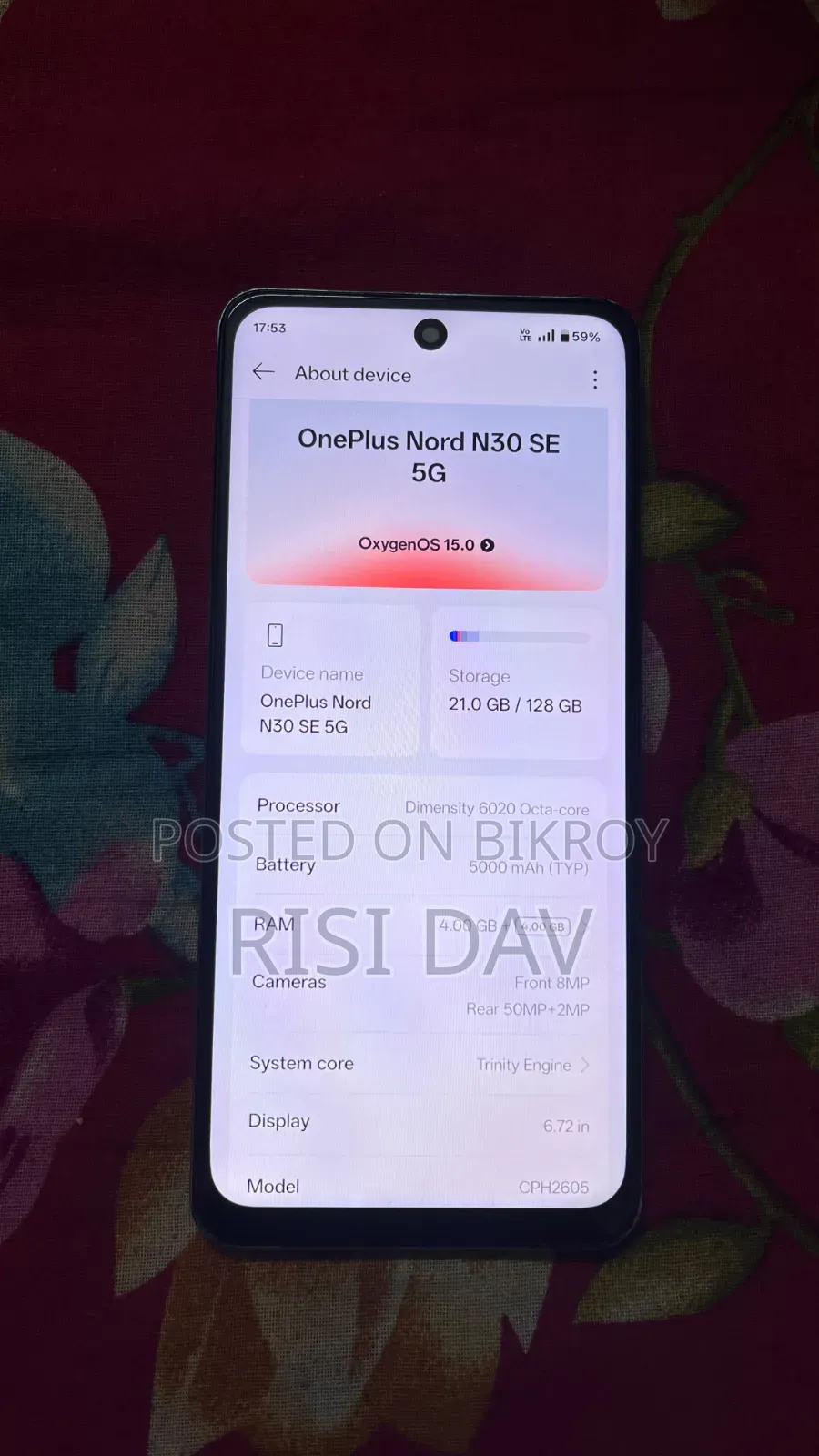 OnePlus Nord CE 5G 128 GB Gray