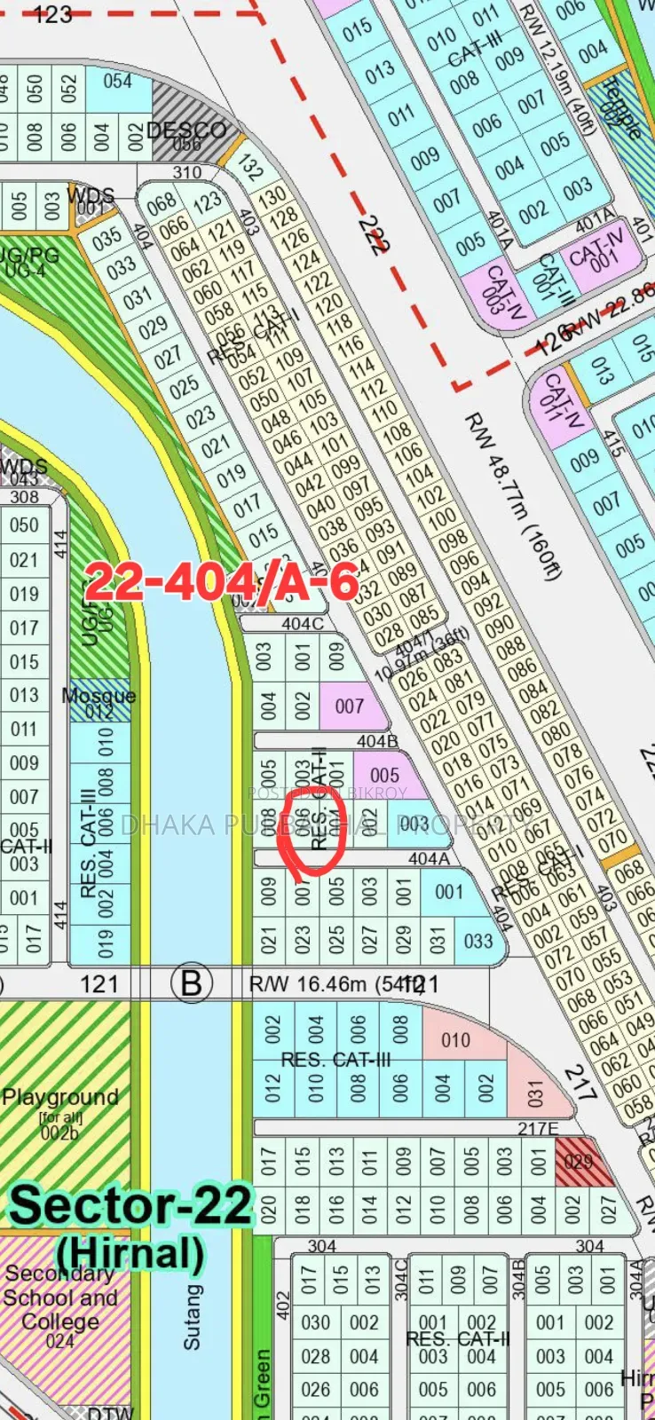 Rajuk Purbachal Lake Drive Road South Facing Plot