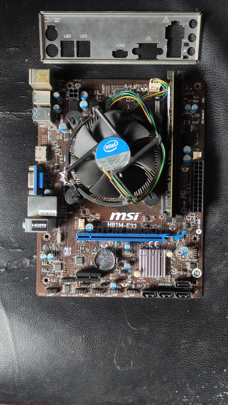 Fresh H81 Motherboard+4GB Ram+ Processor