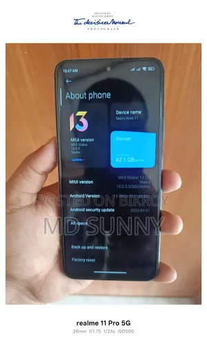 শাওমি রেডমি নোট ১১ ৬৪ জিবি ব্লু