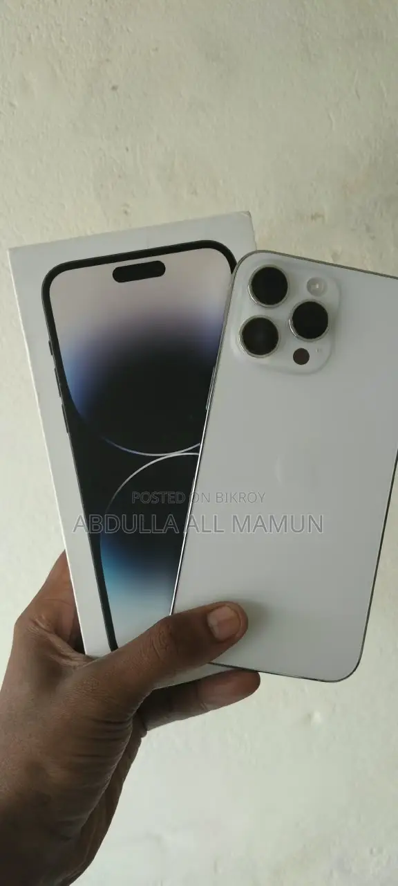 অ্যাপল আইফোন ১৪ প্রো ম্যাক্স ২৫৬ জিবি হোয়াইট
