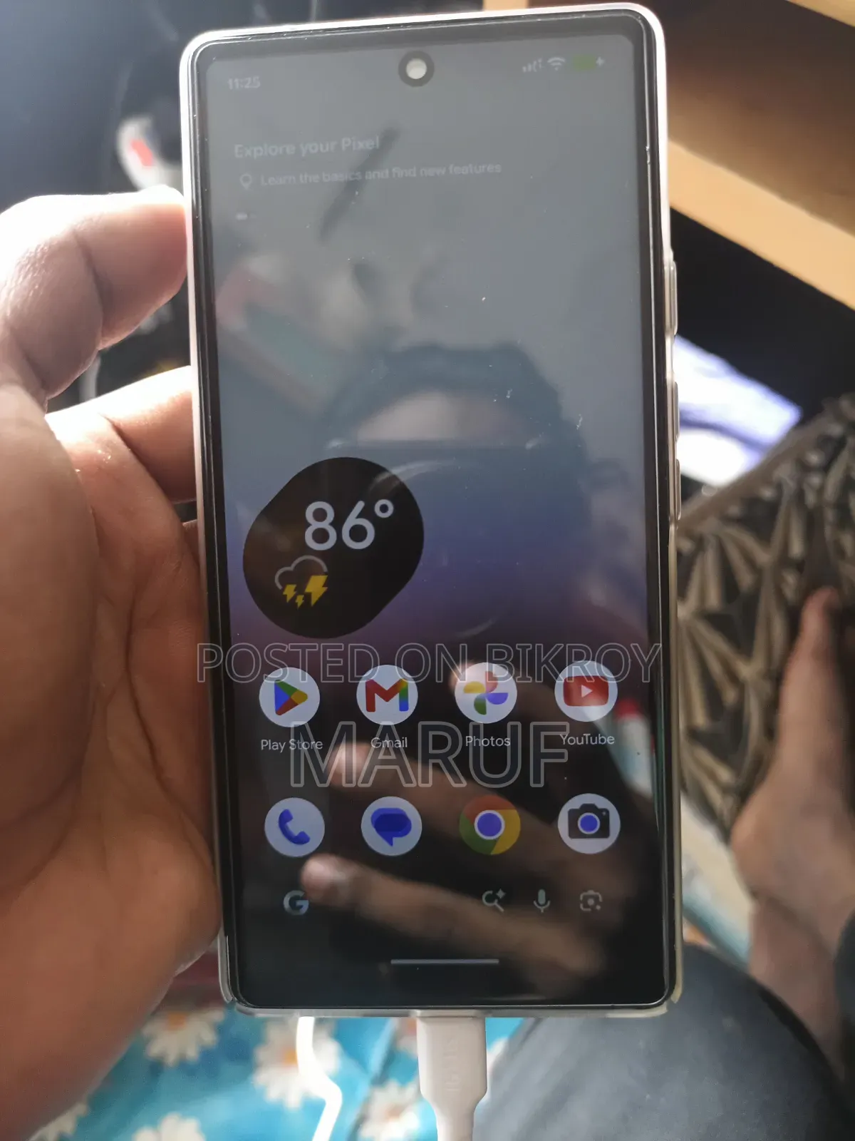 গুগল পিক্সেল ৬এ ১২৮ জিবি সাদা