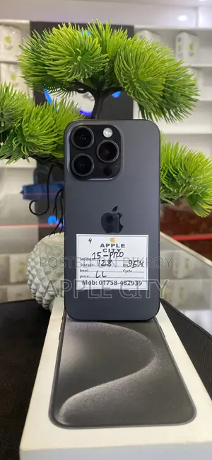 অ্যাপল আইফোন ১৫ প্রো ১২৮ জিবি ব্ল্যাক