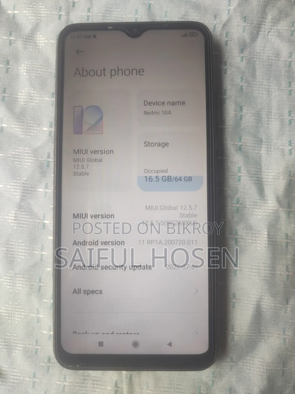 Xiaomi Redmi 10A 64 GB Black