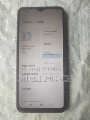 Xiaomi Redmi 10A 64 GB Black