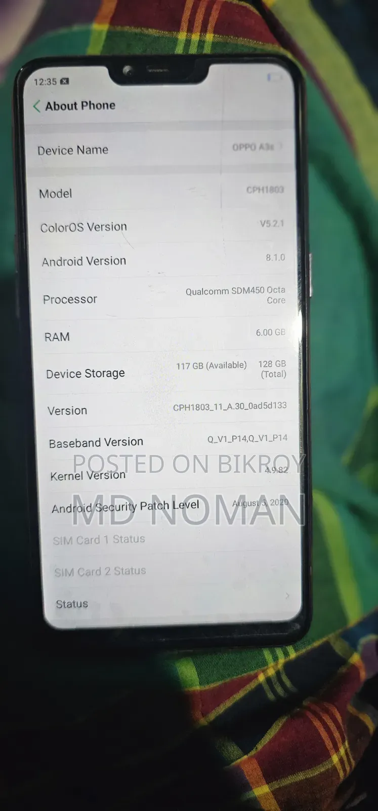 New Oppo A3s 256 GB White