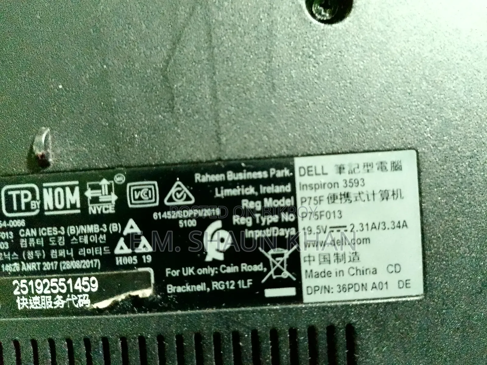 Laptop Dell Inspiron 15 8GB Intel Core I3 SSD 256GB