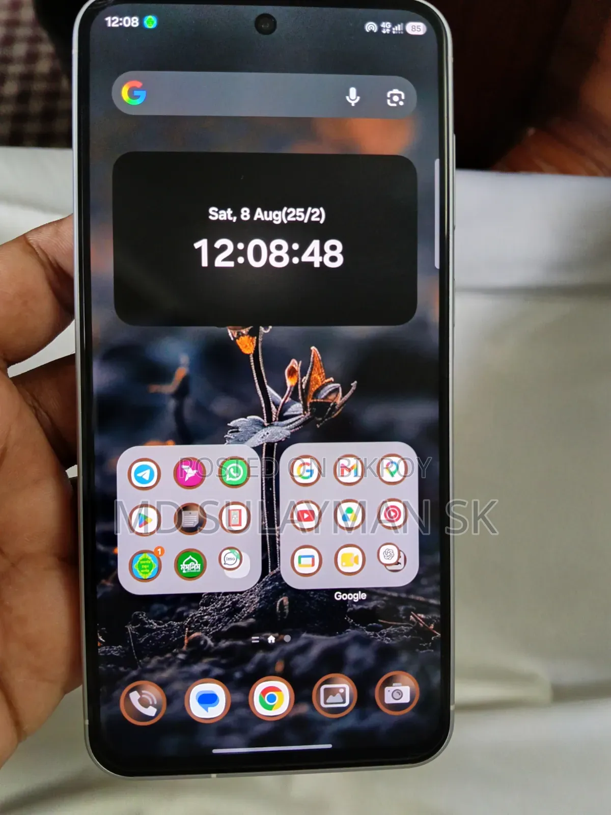 স্যামসাং গ্যালাক্সি এ৫৬ ১২৮ জিবি সিলভার