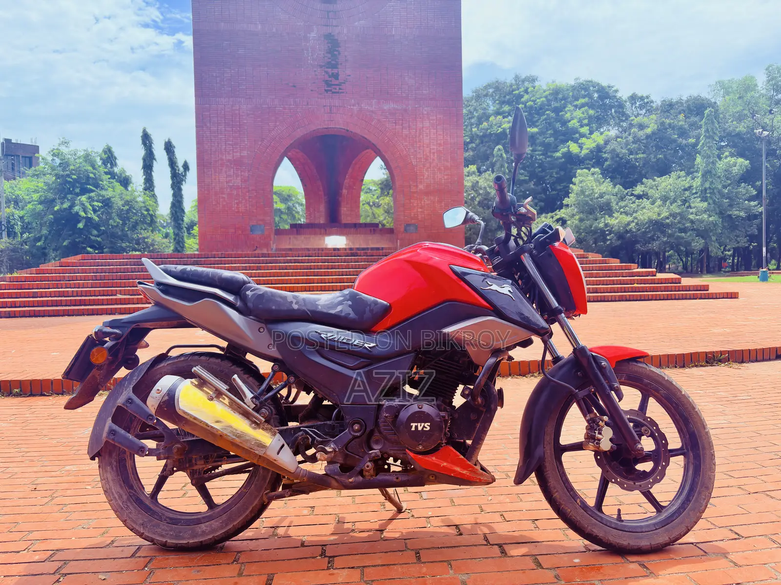 New TVS Raider 125 2022 Red