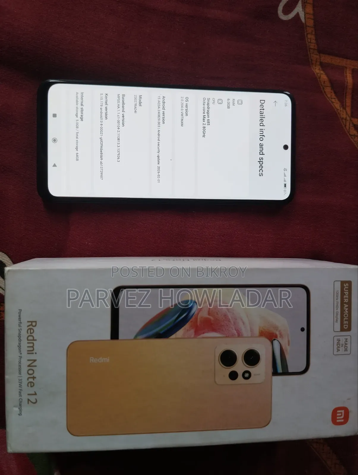 Xiaomi Redmi Note 12 128 GB Black