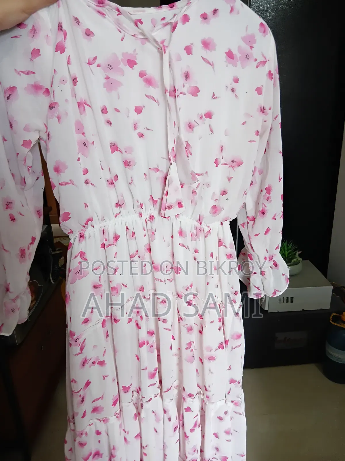 Tops, One Piece, White and Pink Colour