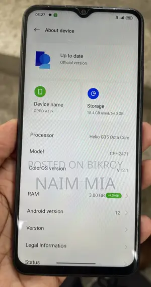 Oppo A17 64 GB Blue