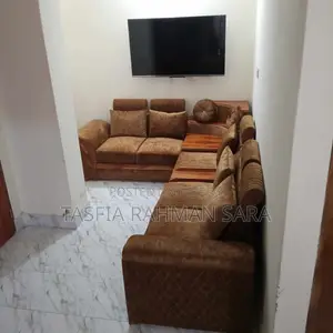 সেগুন কাঠ এর ফ্রেম এর এল শেপ ৬ সিট সোফা