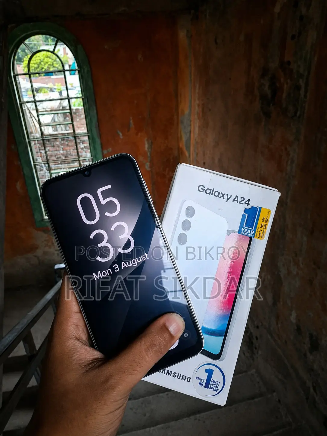 স্যামসাং গ্যালাক্সি এ২৪ ১২৮ জিবি সিলভার