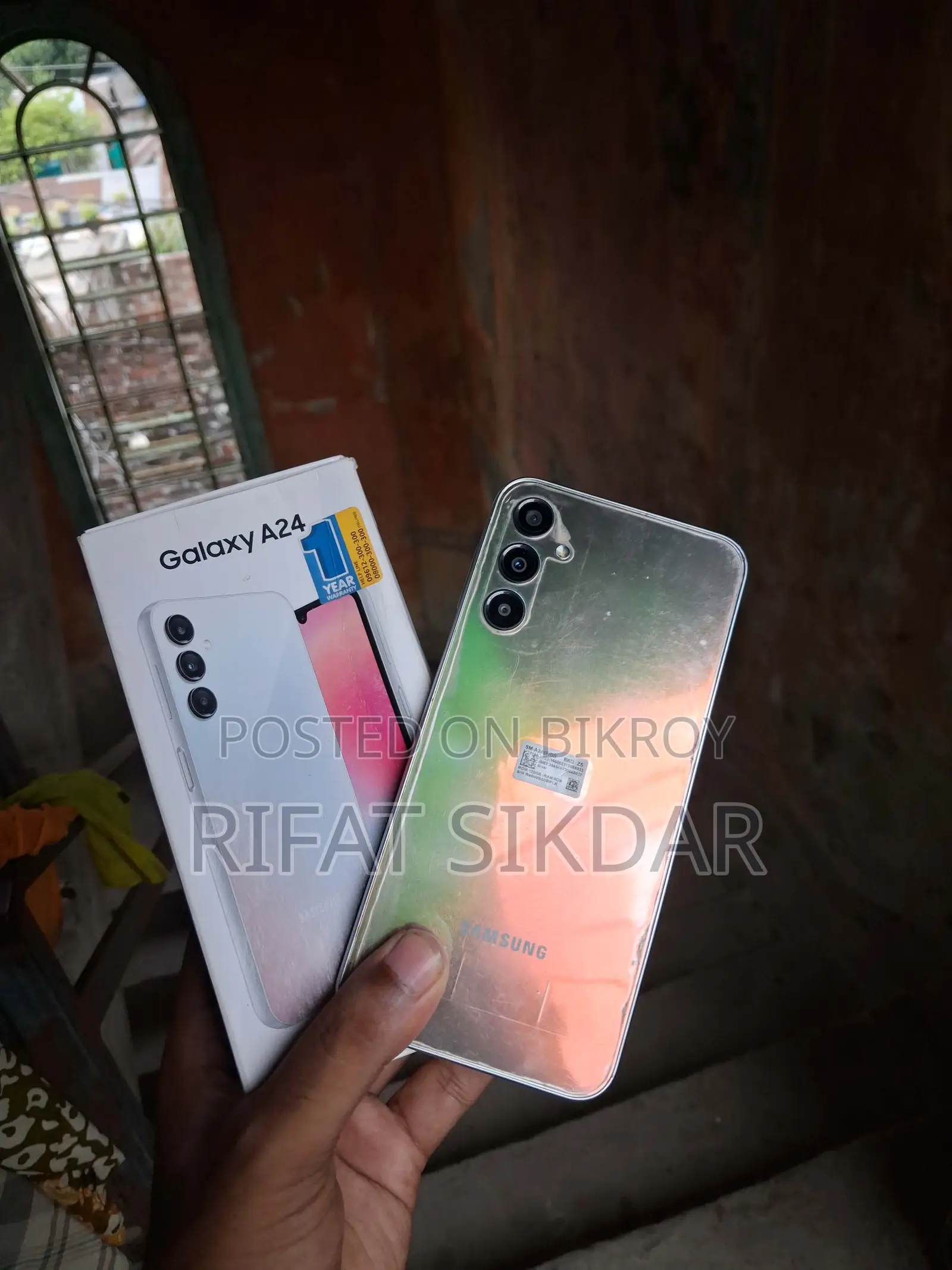 স্যামসাং গ্যালাক্সি এ২৪ ১২৮ জিবি সিলভার