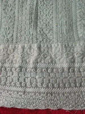 Simple Georgette 2 Pice Back Side Plain and Inner Attach Body Size 40