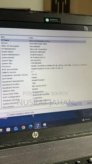 Laptop HP ProBook 450 G1 8GB Intel Core I5 HDD+SSD 512GB