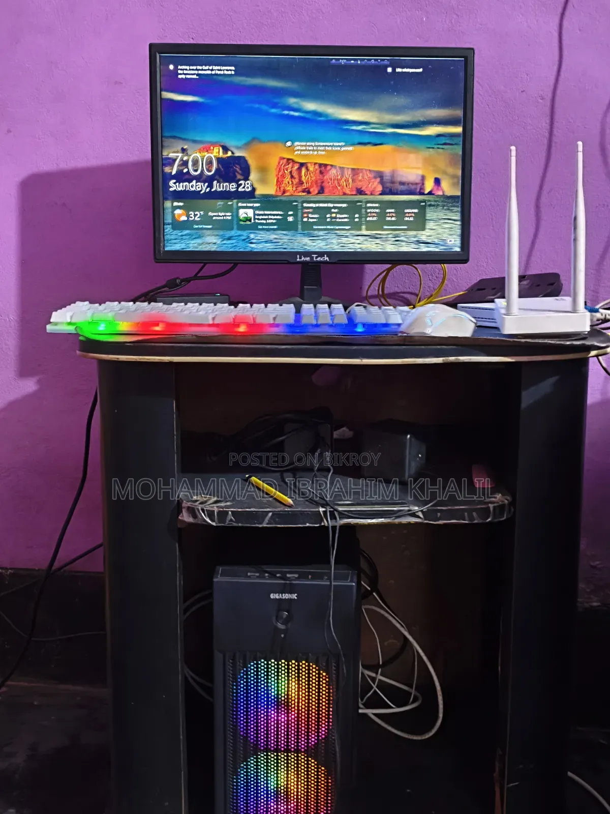 Desktop Computer Gigabyte 8GB Intel Core I5 SSD 128GB