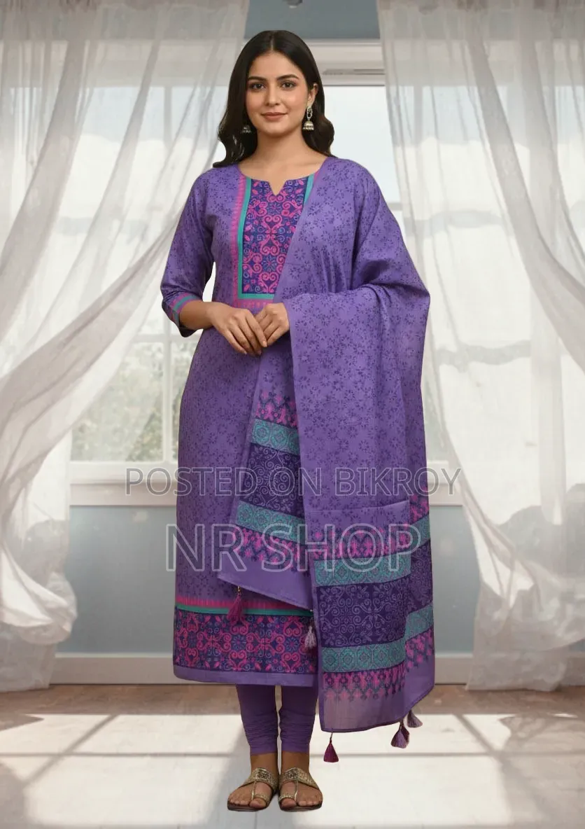 VIP Cotton Voile Block Print Three Piece – New Collection