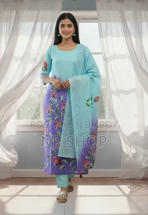 VIP Cotton Voile Block Print Three Piece – New Collection