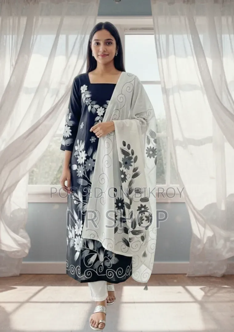VIP Cotton Voile Block Print Three Piece – New Collection