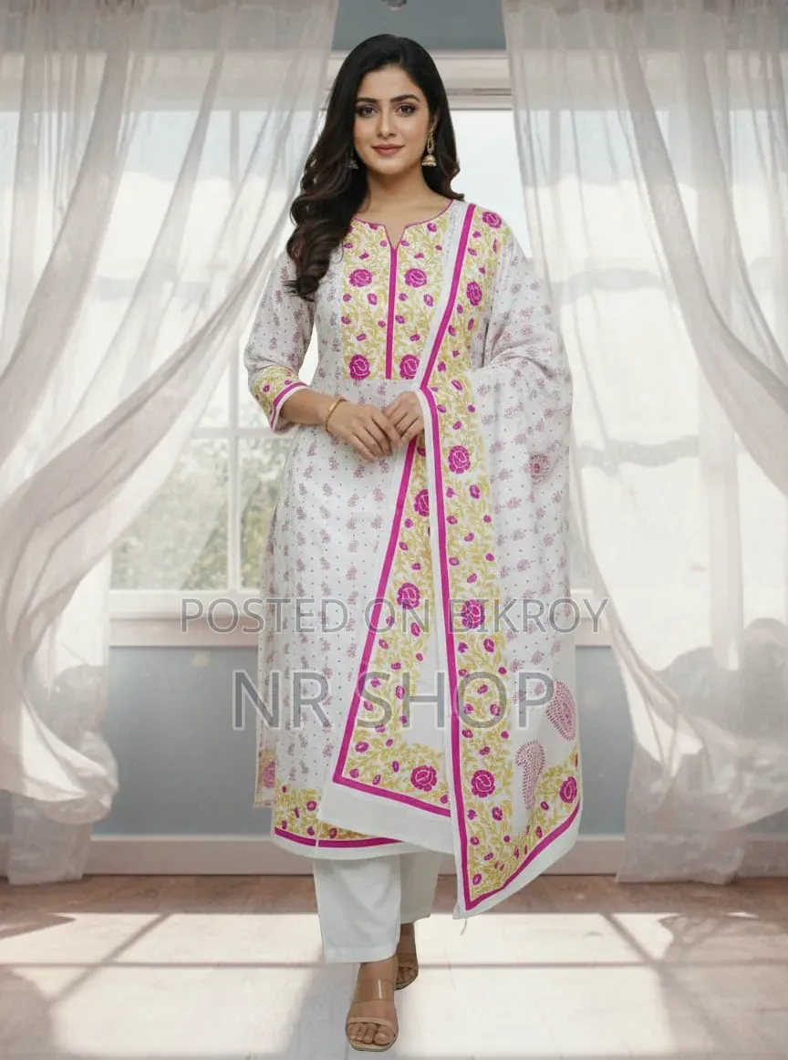 VIP Cotton Voile Block Print Three Piece – New Collection