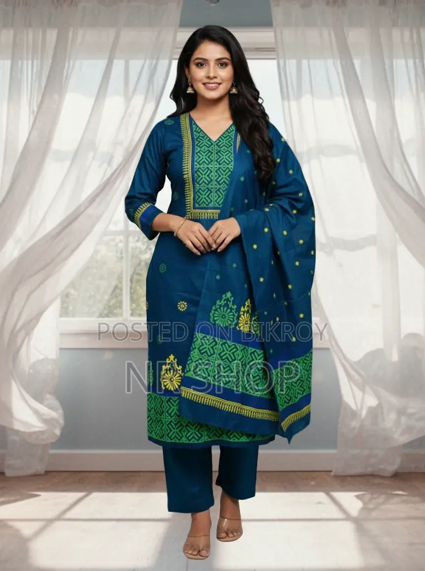 VIP Cotton Voile Block Print Three Piece – New Collection