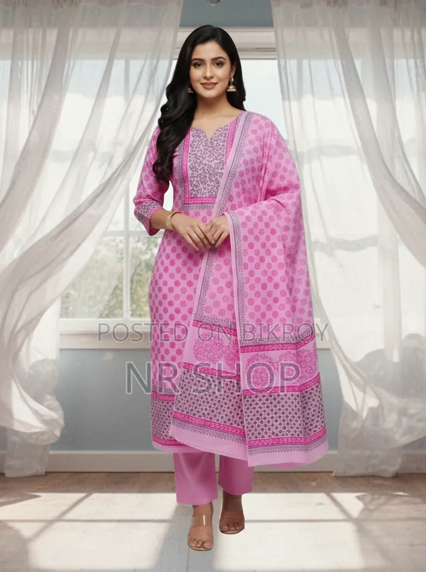 VIP Cotton Voile Block Print Three Piece – New Collection