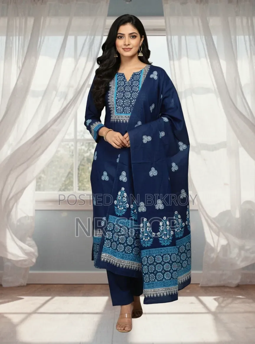 VIP Cotton Voile Block Print Three Piece – New Collection