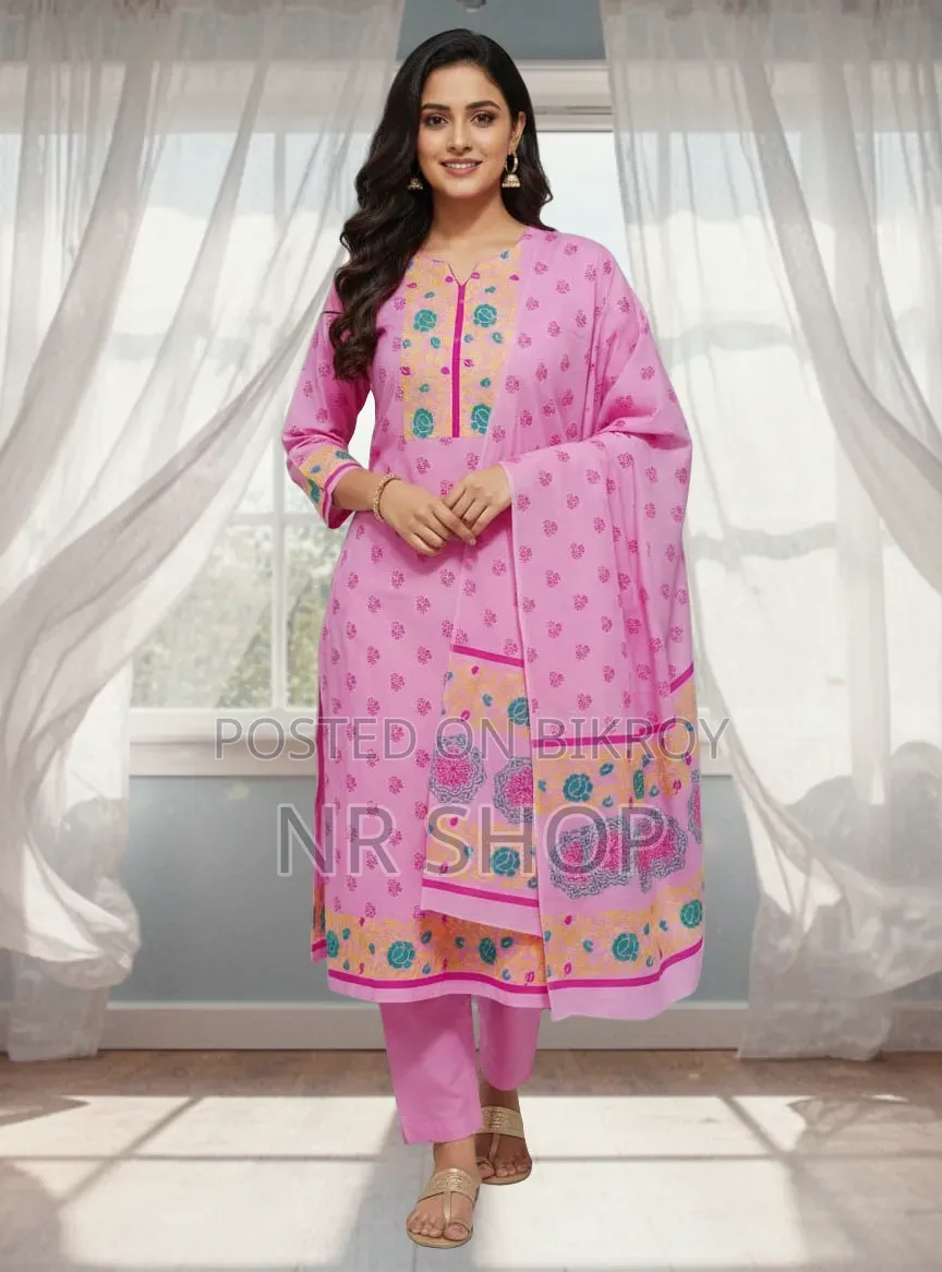VIP Cotton Voile Block Print Three Piece – New Collection
