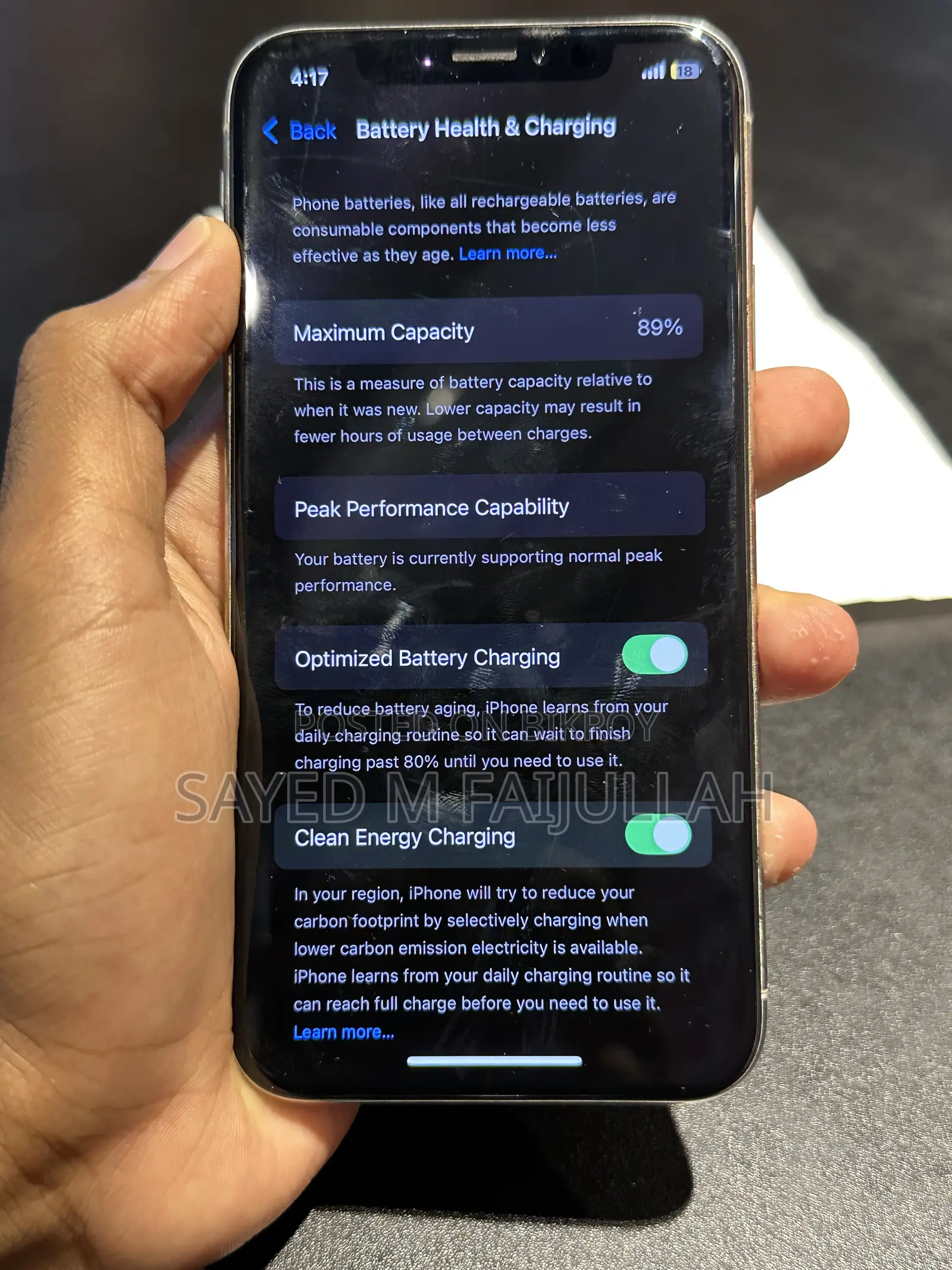 Apple iPhone XS 64 GB Silver