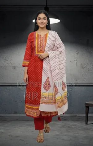VIP Cotton Voile Block Print Three Piece – Stylish Collection