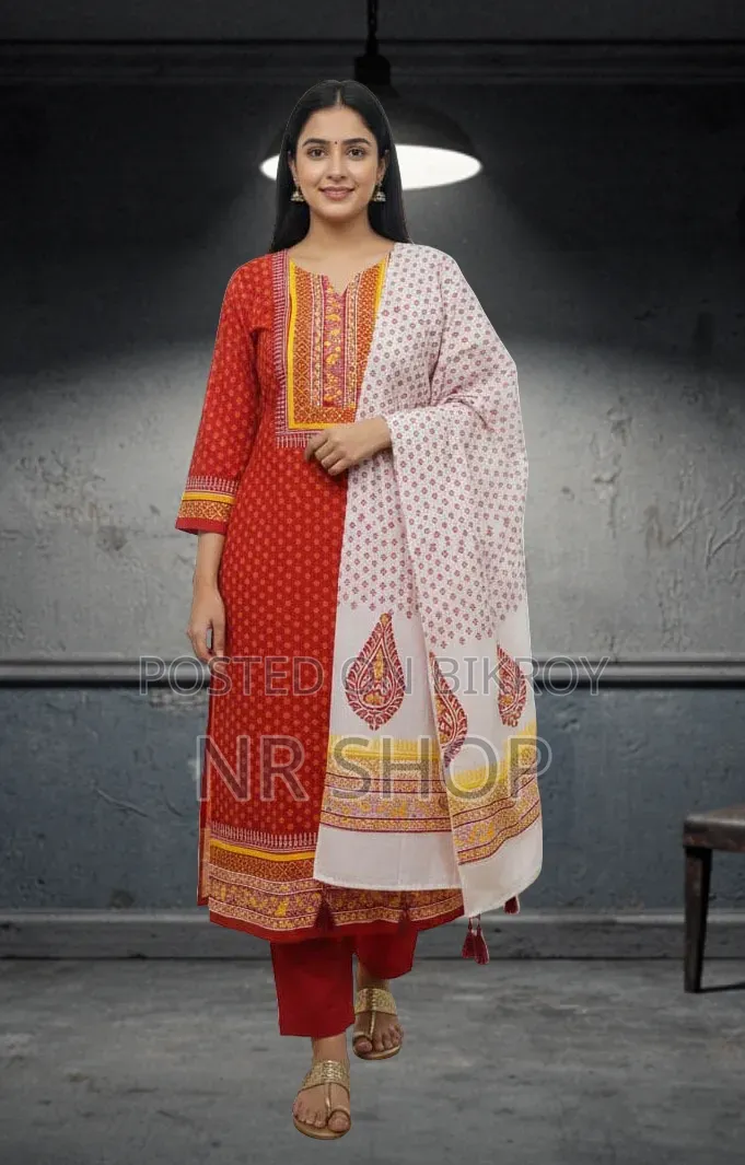 VIP Cotton Voile Block Print Three Piece – Stylish Collection