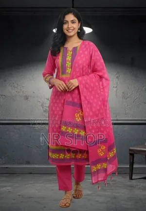 VIP Cotton Voile Block Print Three Piece – Stylish Collection