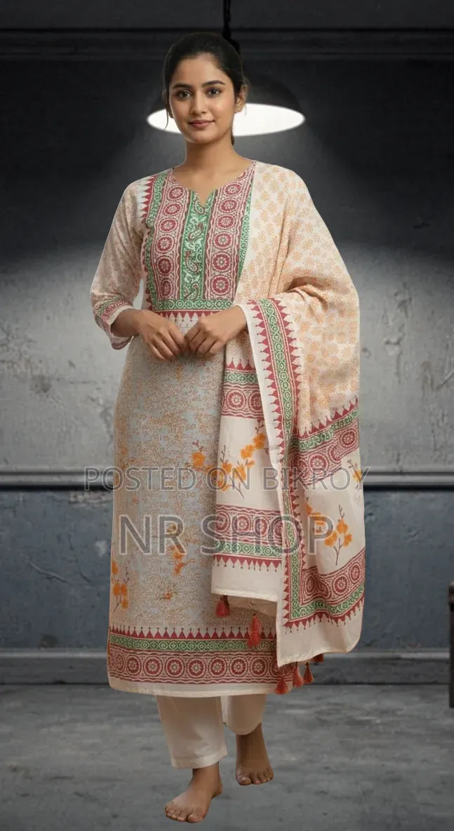 VIP Cotton Voile Block Print Three Piece – Stylish Collection