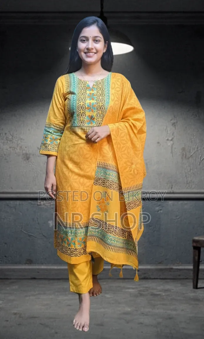VIP Cotton Voile Block Print Three Piece – Stylish Collection