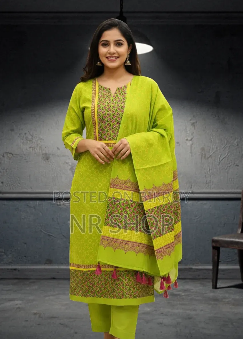 VIP Cotton Voile Block Print Three Piece – Stylish Collection