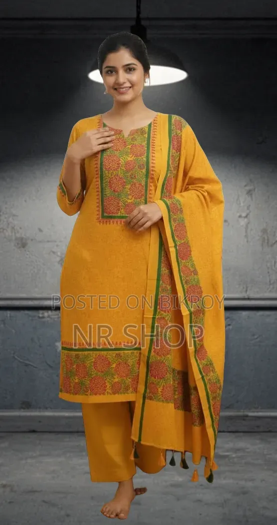 VIP Cotton Voile Block Print Three Piece – Stylish Collection
