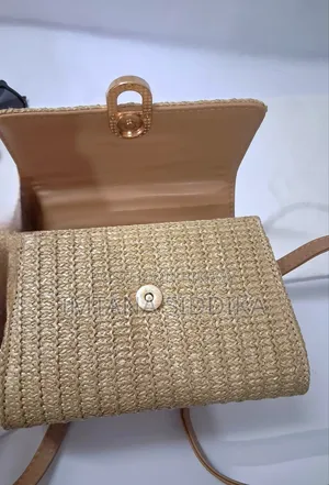 Imported Straw-Woven Handbag