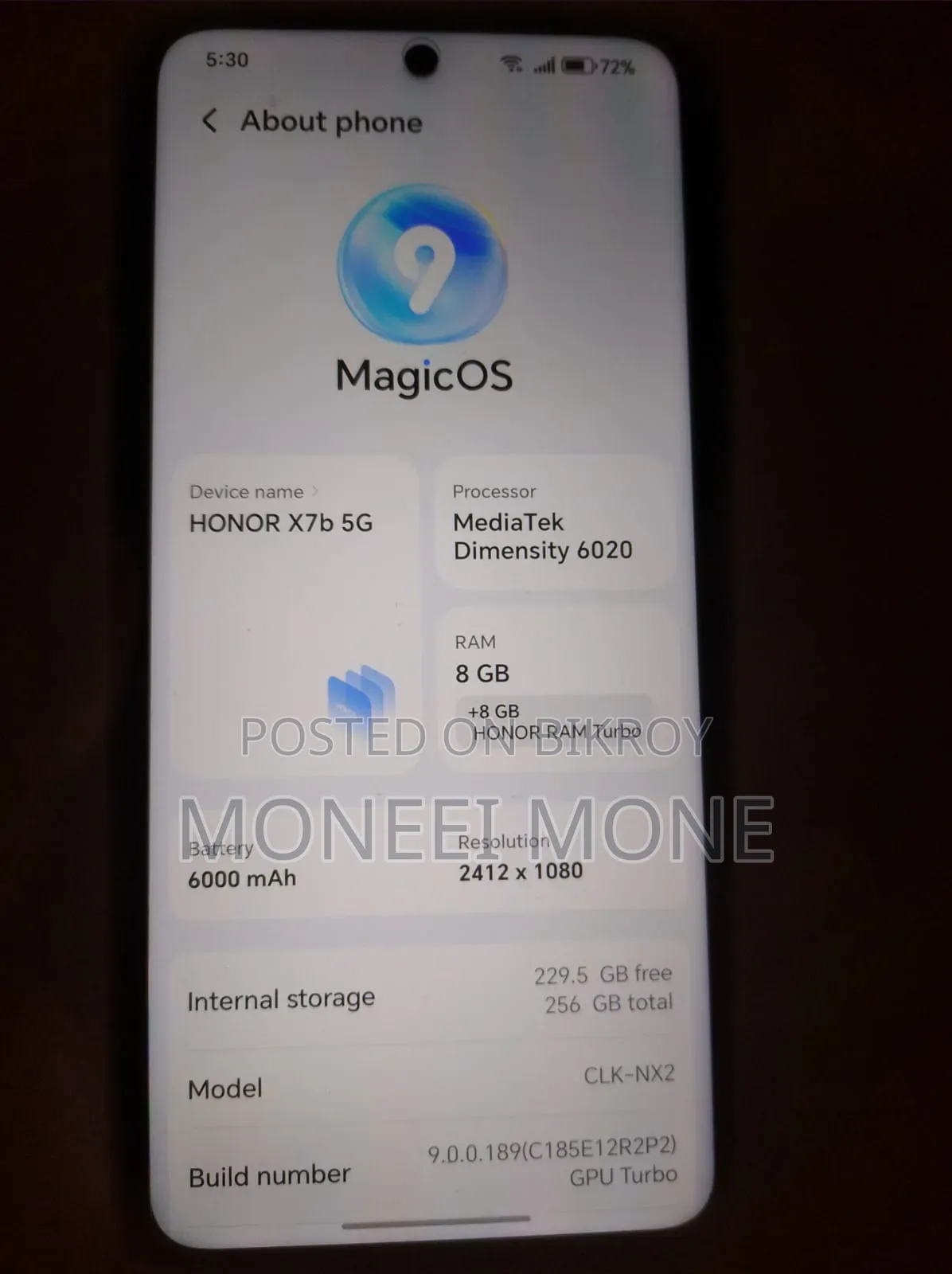 Honor X7b 5G 256 GB