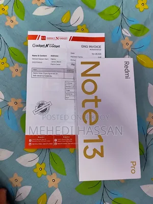 শাওমি রেডমি নোট ১৩ প্রো ১২৮ জিবি ব্ল্যাক