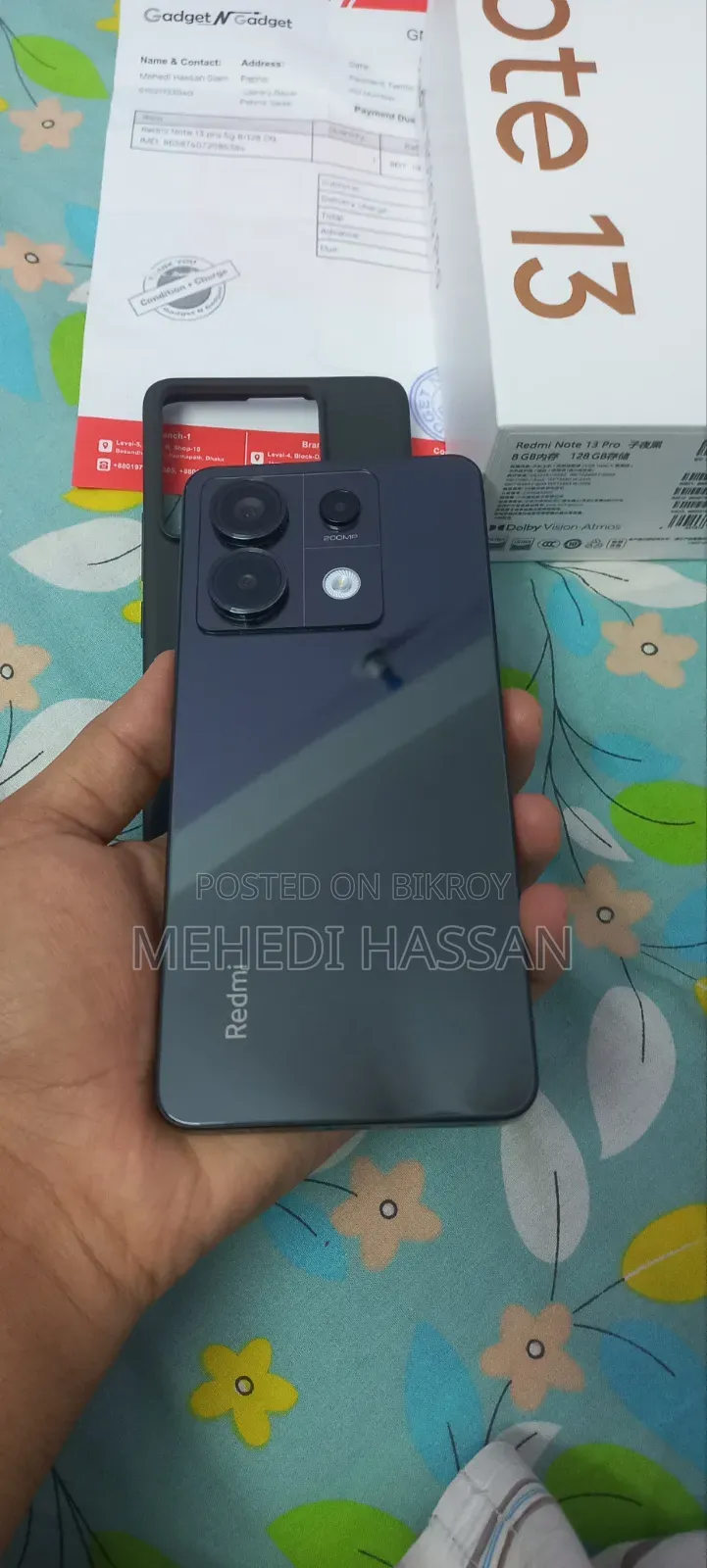 শাওমি রেডমি নোট ১৩ প্রো ১২৮ জিবি ব্ল্যাক