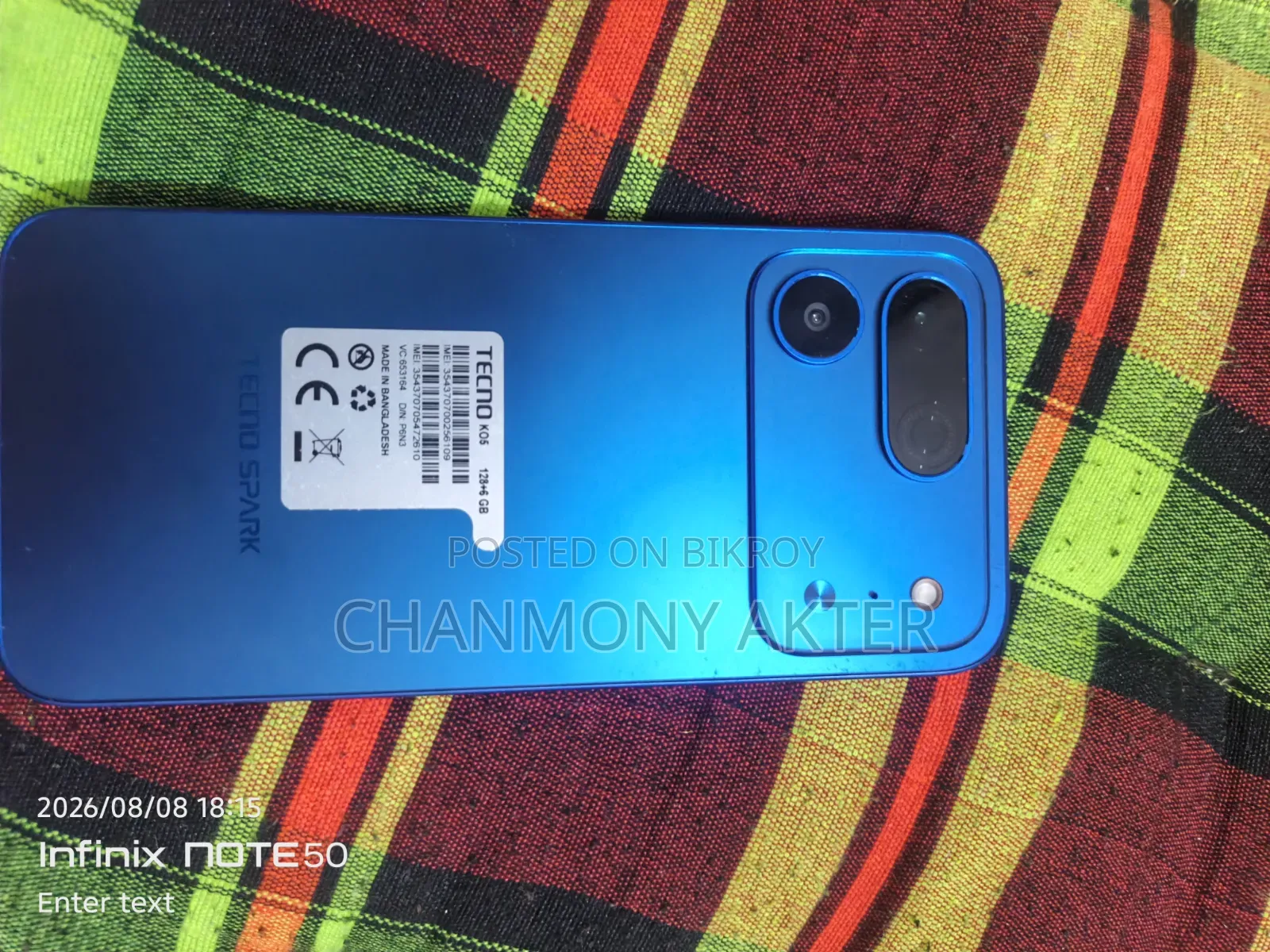 Tecno Spark 50 Pro 256 GB Blue